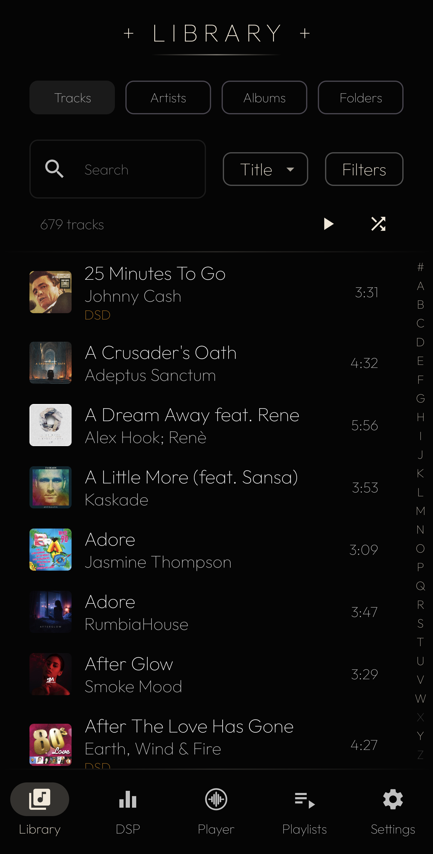 The Vox Machina library — 679 tracks across multiple formats